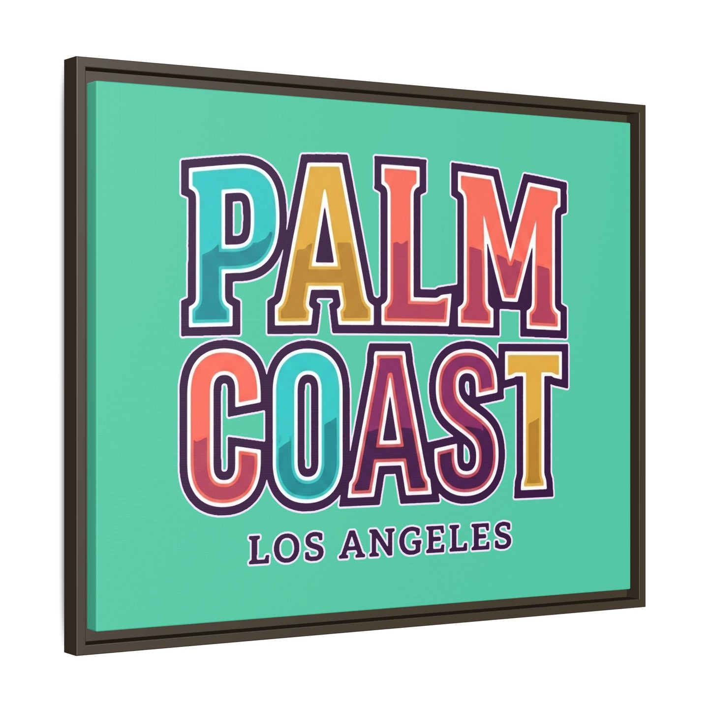 Palm Coast - Los Angeles - Framed Canvas