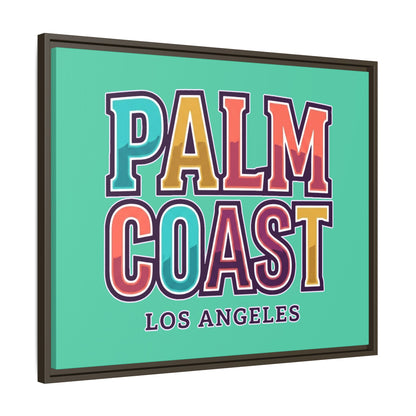 Palm Coast - Los Angeles - Framed Canvas