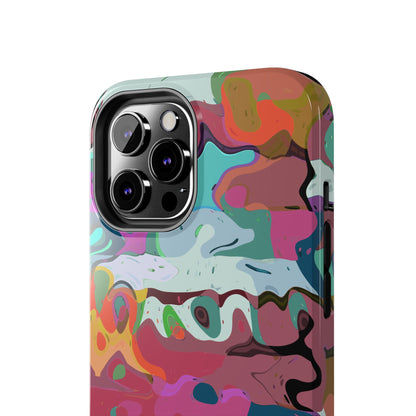 Colorful Abstract Marble - Phone Case