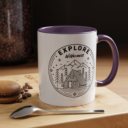 Explore Wilderness - Color Accent Mug
