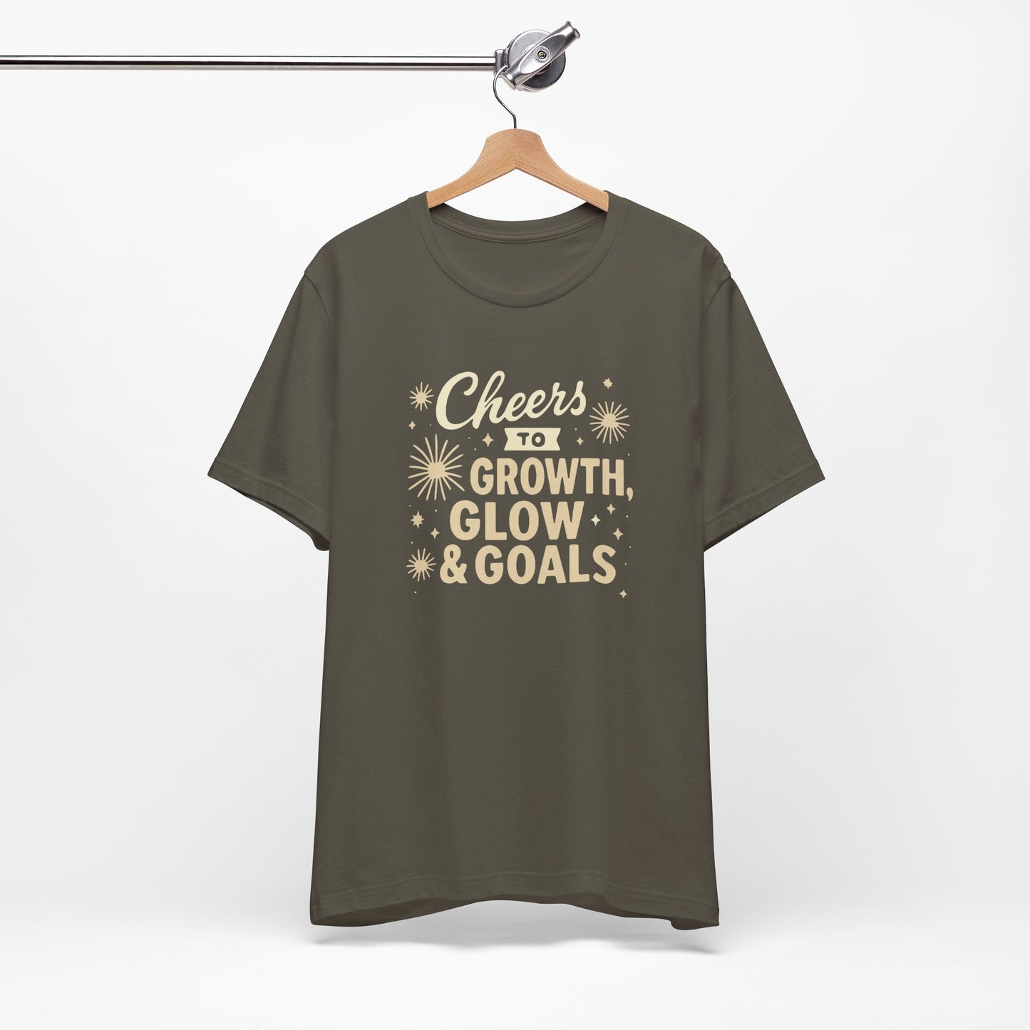 Cheers to Growth, Glow & Goals - T-Shirt