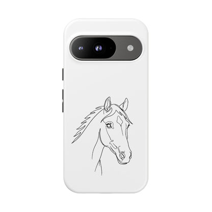 Horse Portrait Sketch - Tough Phone Case