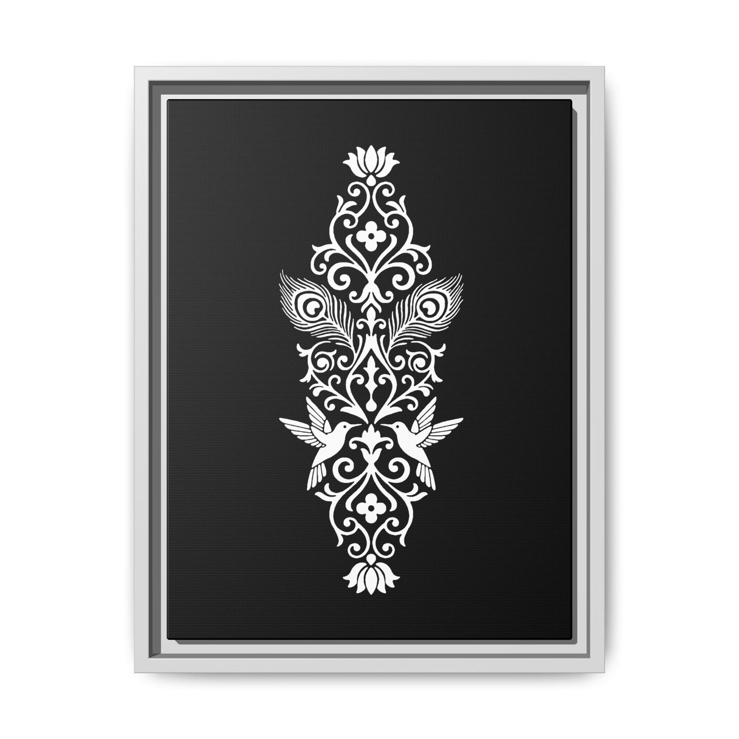 Hummingbird Soulmates - Framed Canvas