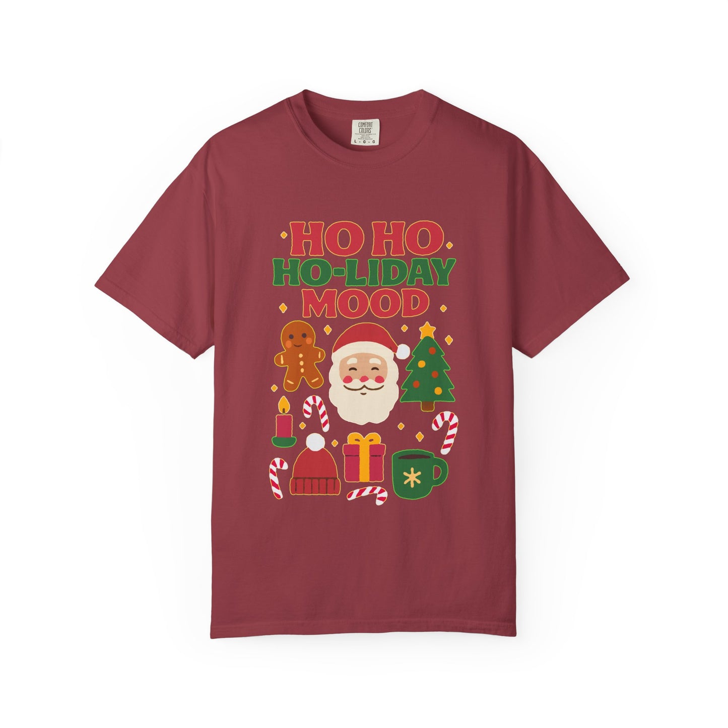 Festive Unisex T-Shirt, Ho Ho Ho-liday Mood, Christmas Shirt, Holiday Wear, Gift for Him/Her, Cozy Season Tee