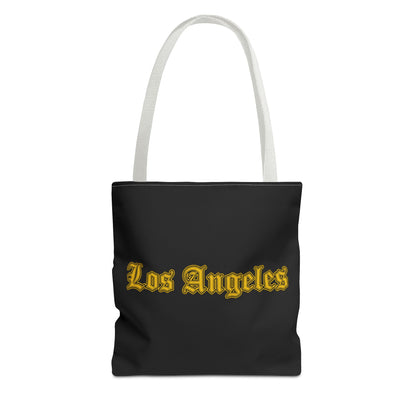 Los Angeles Tote Bag, Stylish Canvas Bag for Shopping, Travel, Beach, Gifts, Summer Accessory - Golden Edition
