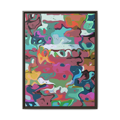Colorful Abstract Marble - Framed Canvas