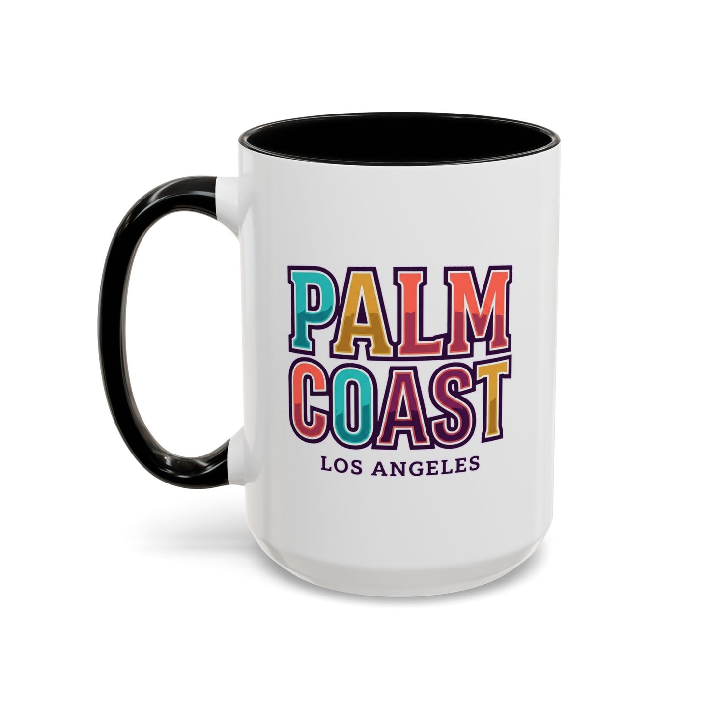 Palm Coast - Los Angeles - Color Accent Mug