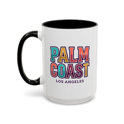 Palm Coast - Los Angeles - Color Accent Mug