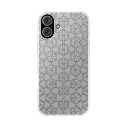 Elegant Geometric Phone Case, Stylish Flexi Case for Everyday Use, Slim Fit, Gift Idea, Trendy Accessory, Minimalist Design