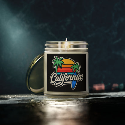 California Scented Candle, Tropical Home Decor, Relaxation Gift, Aromatherapy Candle, Beach Vibes, Cozy Living, Gift for Her