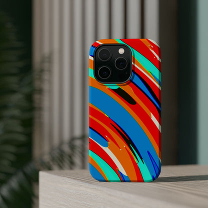 Abstract Rainbow Swirl Arc - Magnetic Phone Case