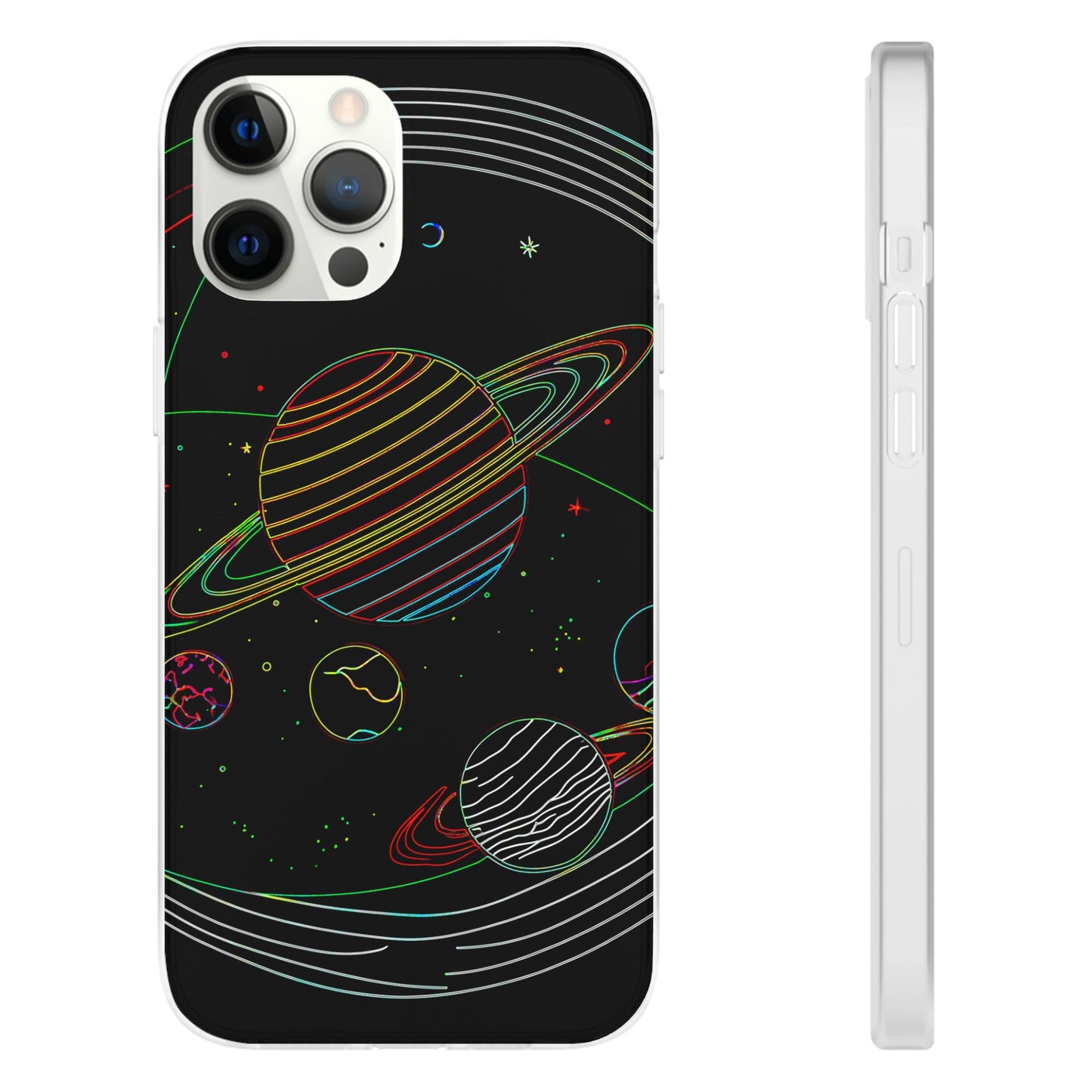 Galaxy-Inspired Flexi Cases, Vibrant Phone Covers, Space-Themed Accessories, Cosmic Gifts for Astronomers, Unique Phone Protectors