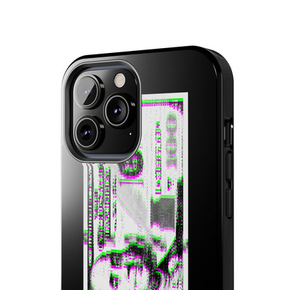 100 Dollars Bill - Green/Magenta Glitch - Phone Case