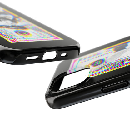 100 Dollars Bill - Neon Color Explosion - Phone Case