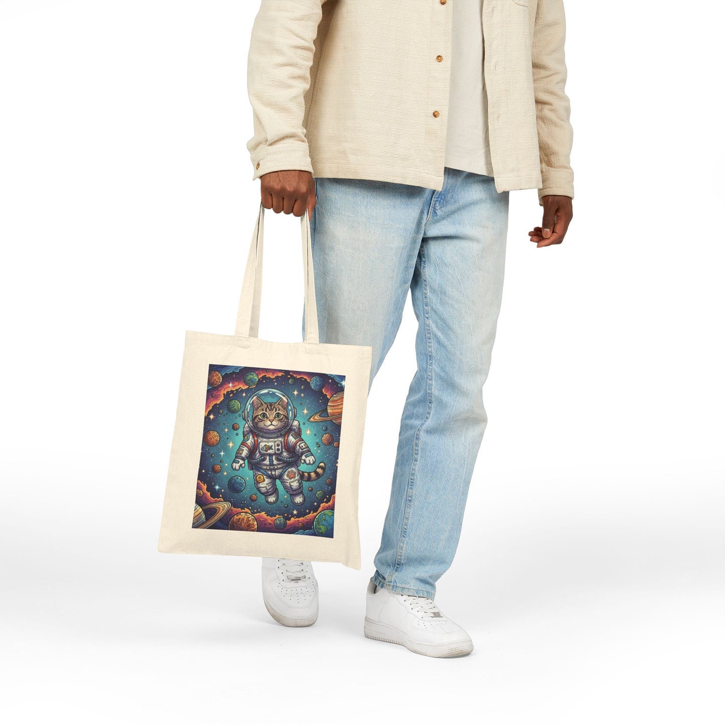Astronaut Cat - Canvas Tote Bag