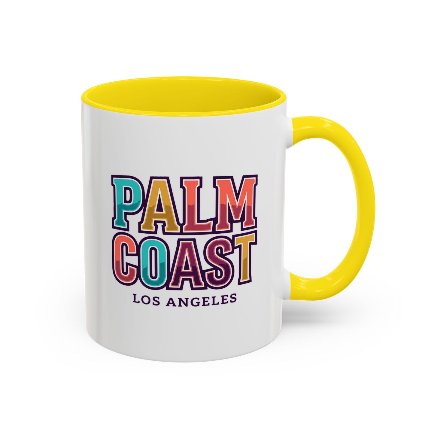 Palm Coast - Los Angeles - Color Accent Mug