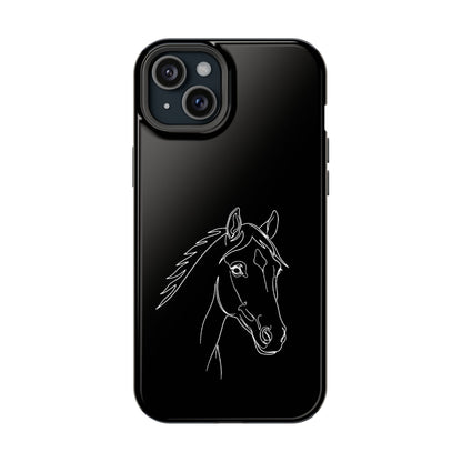 Horse Portrait Sketch - Magnetic Phone Case