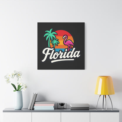 Florida Sunset Palm - Canvas