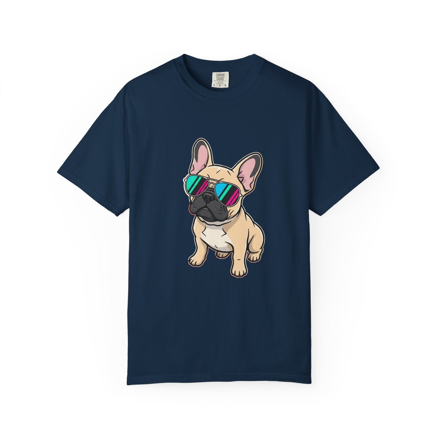 French Bulldog with Sunglasses - T-Shirt