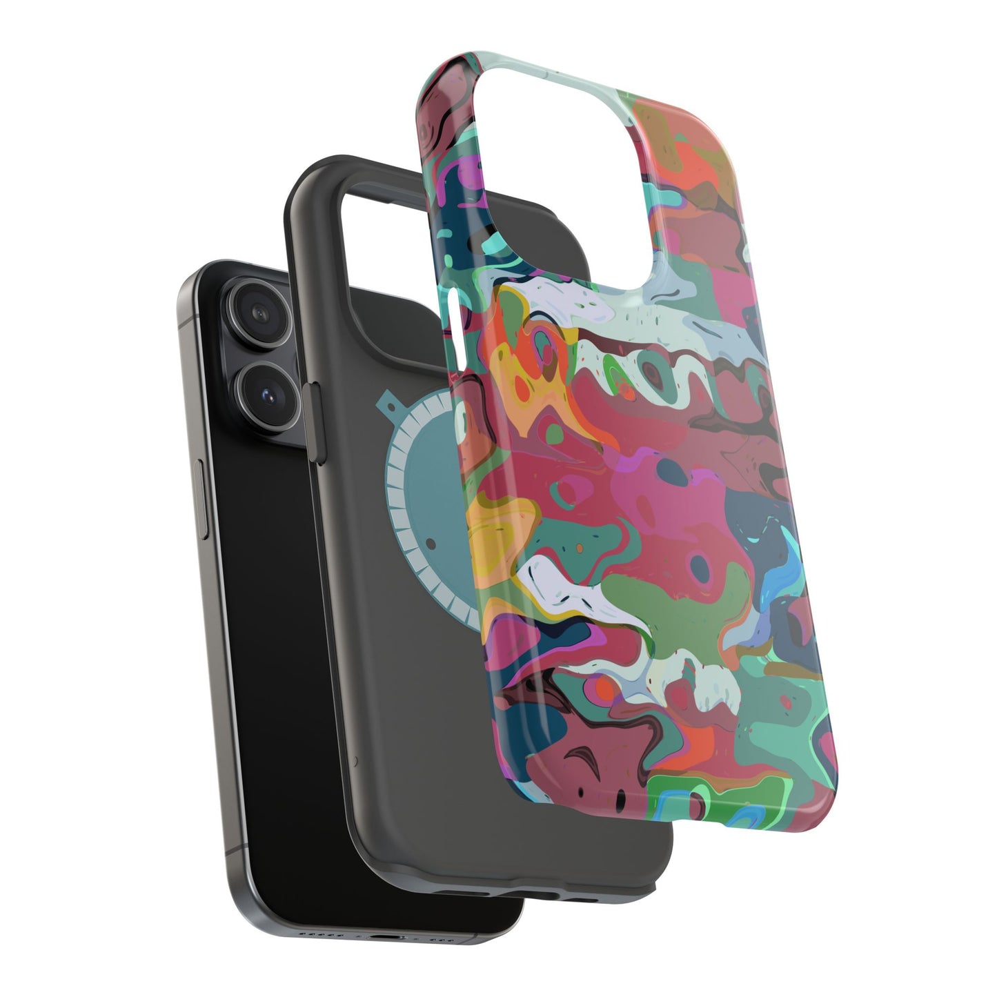 Colorful Abstract Marble - Magnetic Phone Case
