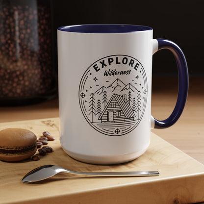 Explore Wilderness - Color Accent Mug