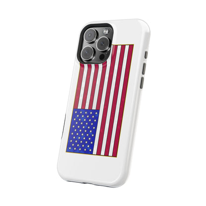 New Glory American Flag (Gold Edge Edition) - Magnetic Phone Case