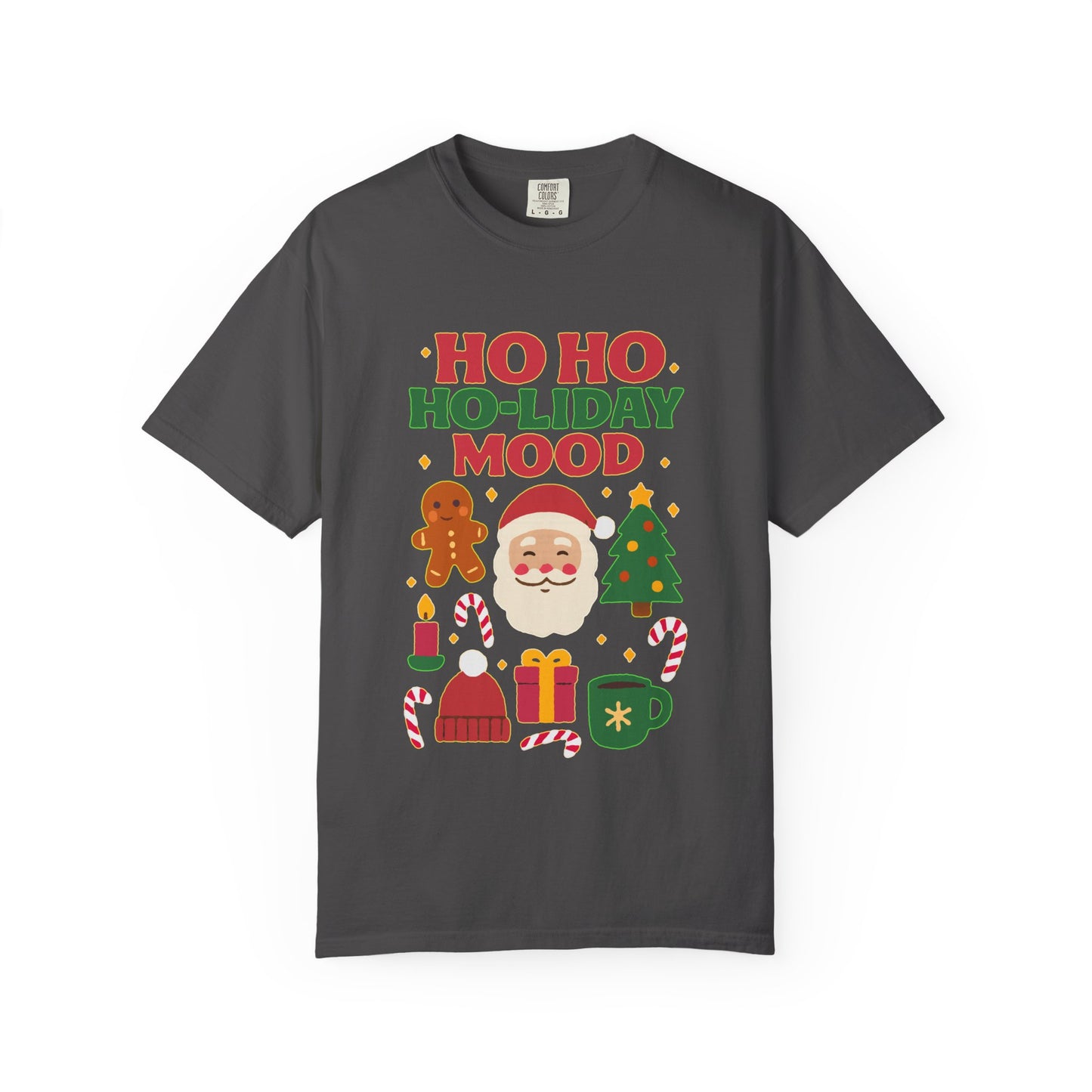 Festive Unisex T-Shirt, Ho Ho Ho-liday Mood, Christmas Shirt, Holiday Wear, Gift for Him/Her, Cozy Season Tee
