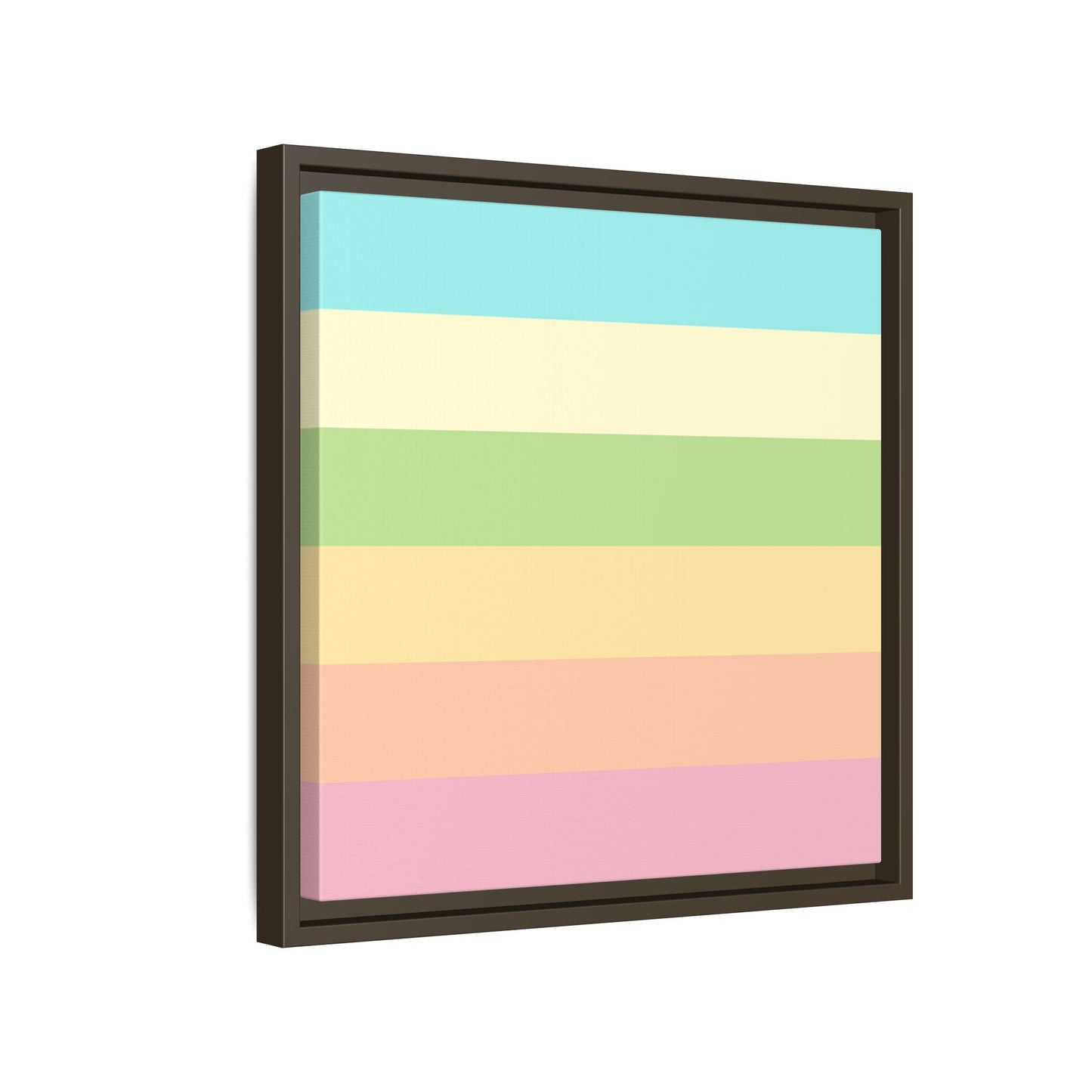 Pastel Stripes - Framed Canvas