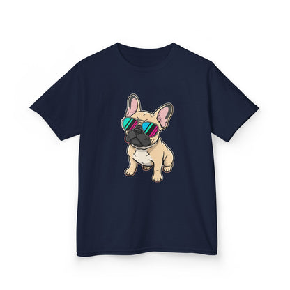 French Bulldog with Sunglasses - Kids Tee