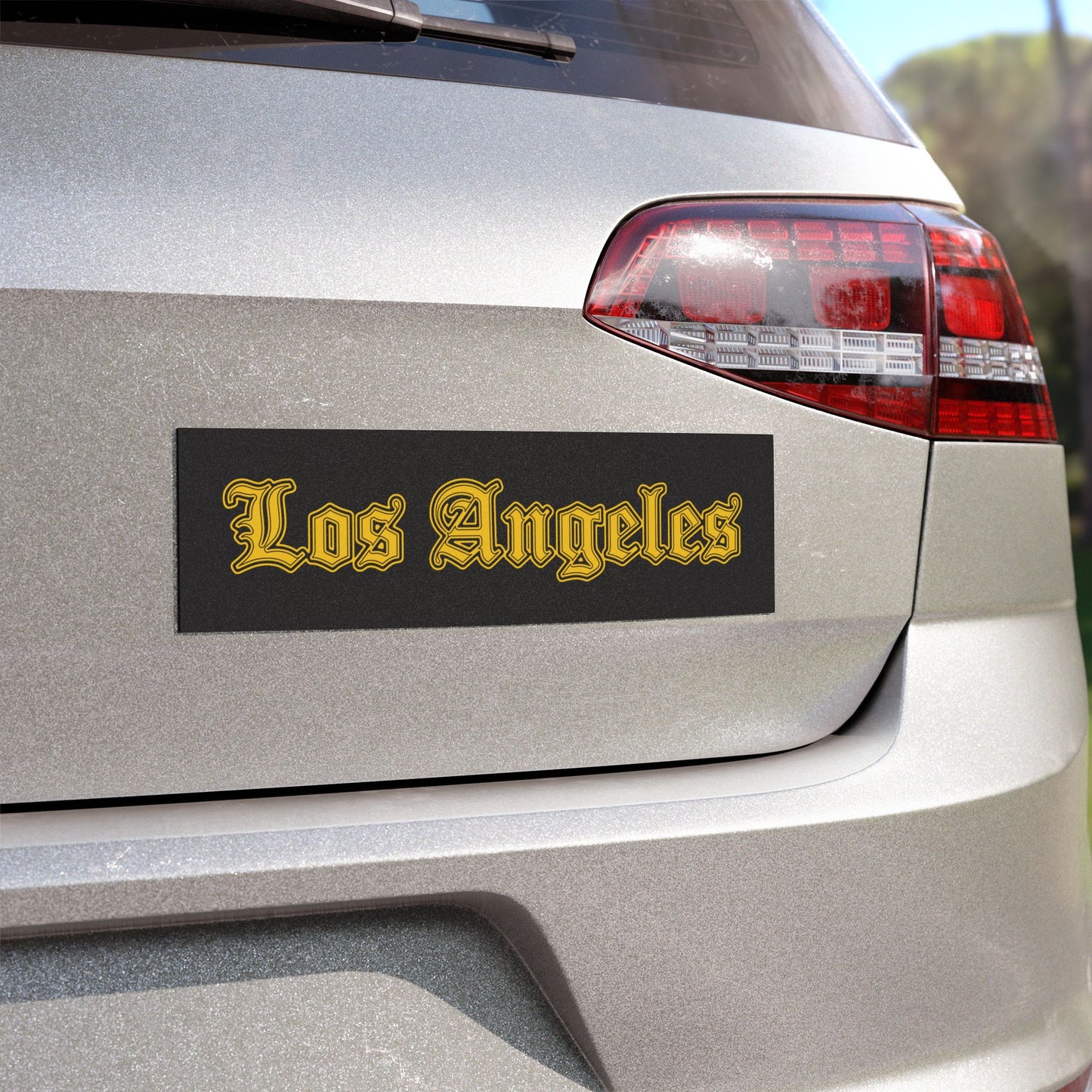 Los Angeles Car Magnets - Stylish Auto Decor, Perfect Gift for Travelers, Road Trip Essentials, Car Accessories, Home Decor - Golden Edition