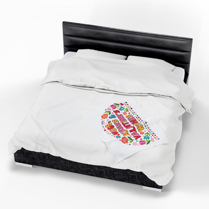 Hugs, Kisses & Valentine’s Wishes - Plush Blanket