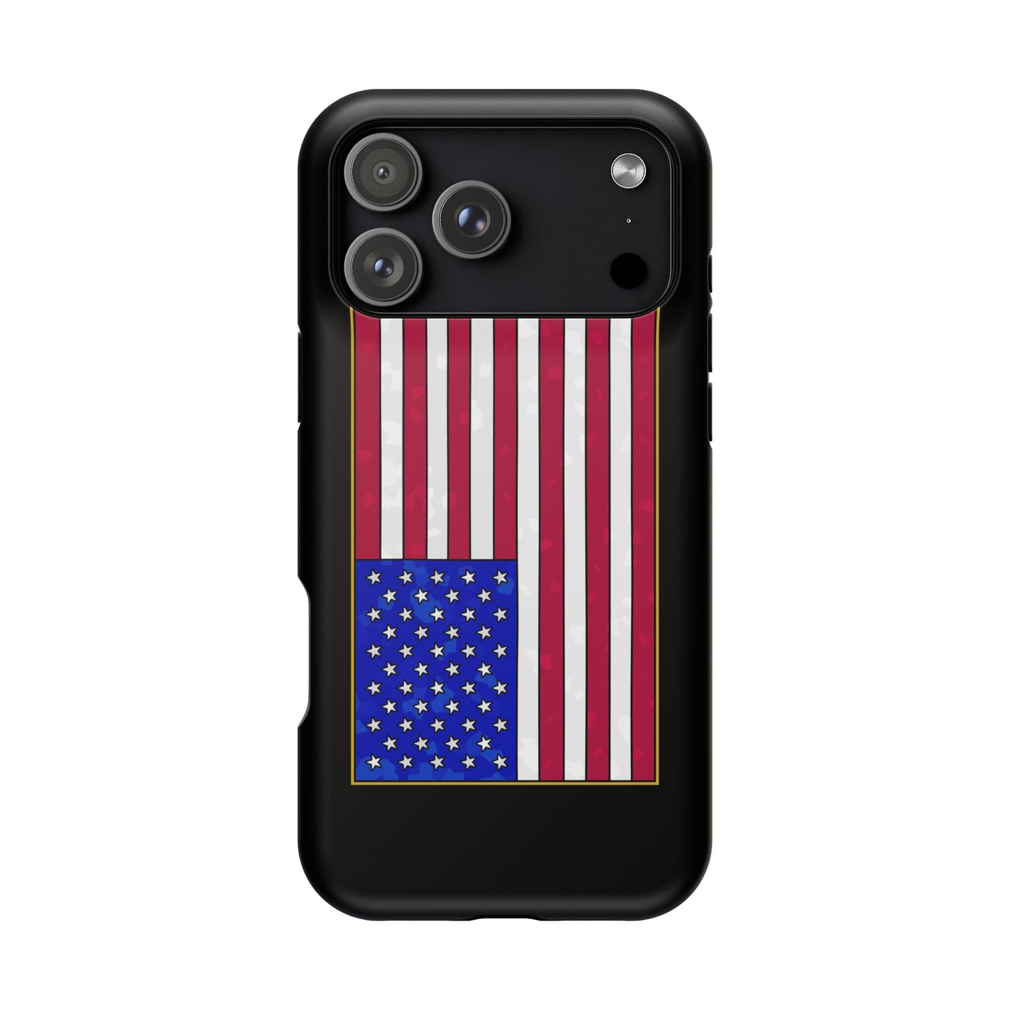 New Glory American Flag (Gold Edge Edition) - Magnetic Phone Case