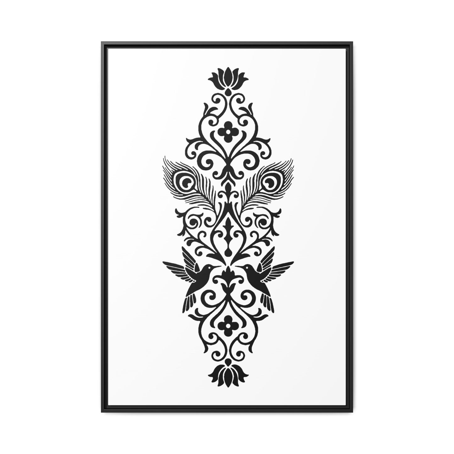 Hummingbird Soulmates - Framed Canvas