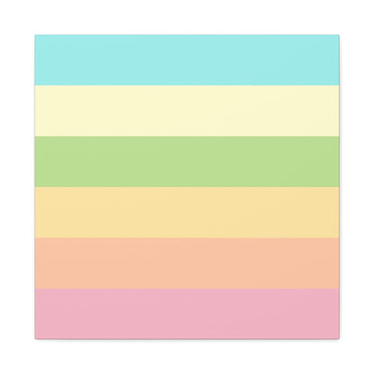 Pastel Stripes - Canvas