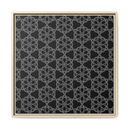 Geometric Sacred Flower - Framed Canvas