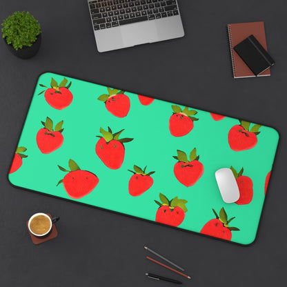 Strawberry Pattern - Desk Mat