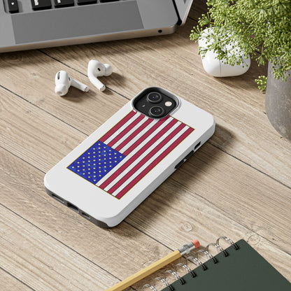 New Glory American Flag (Gold Edge Edition) - Phone Case