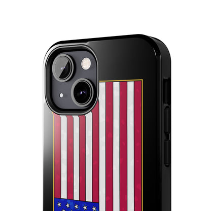 New Glory American Flag (Gold Edge Edition) - Phone Case