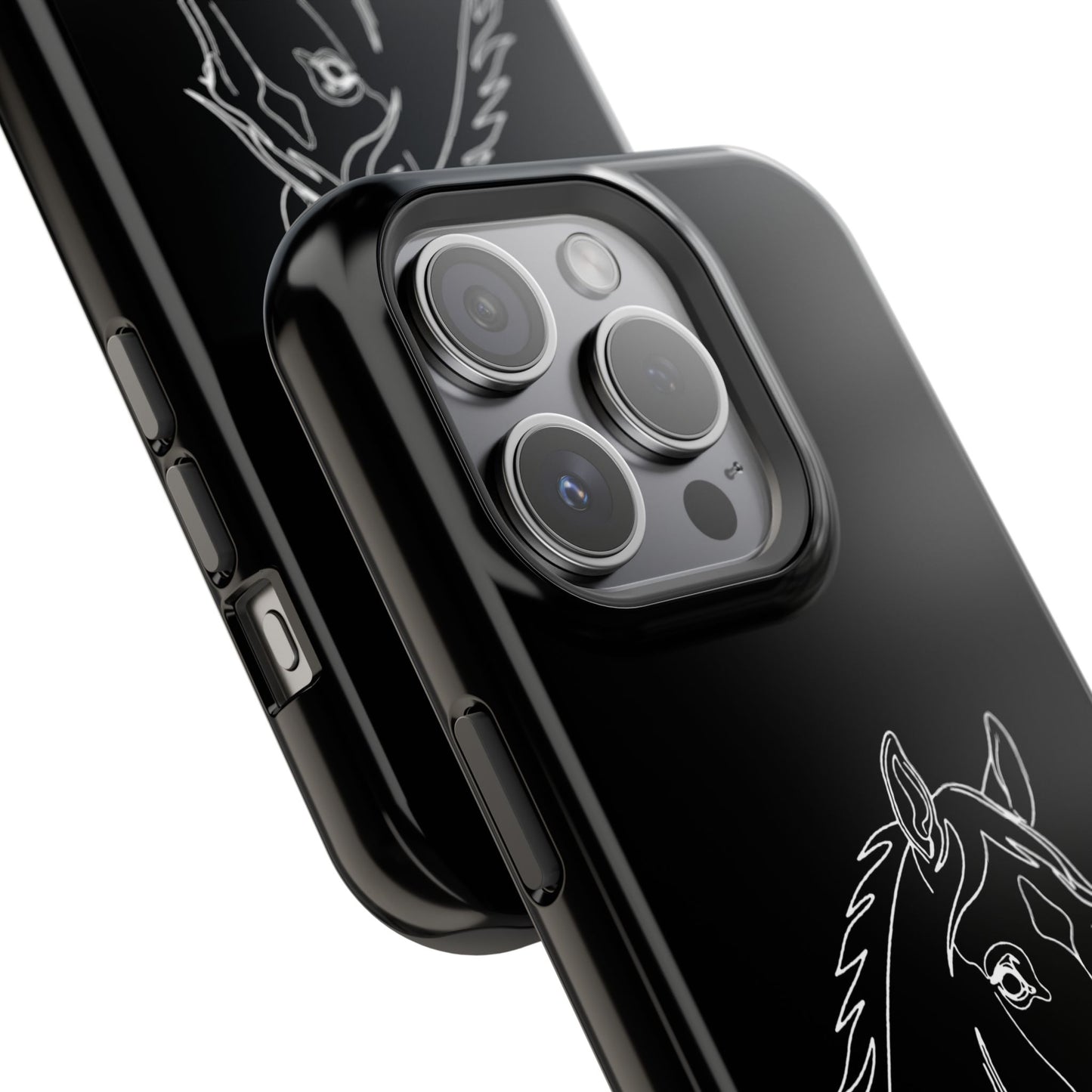 Horse Portrait Sketch - Magnetic Phone Case