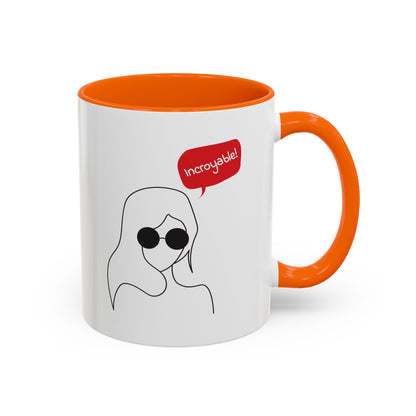 Incroyable Chic Girl - Color Accent Mug