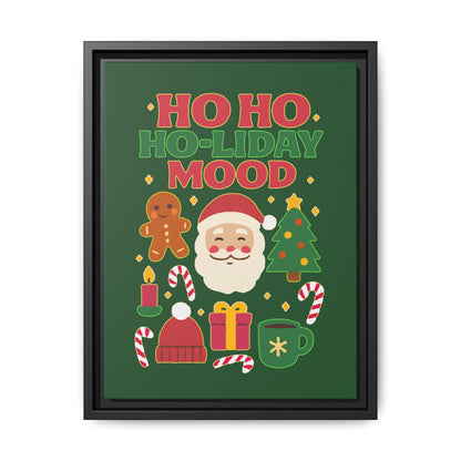 Ho Ho Ho-liday Mood - Framed Canvas