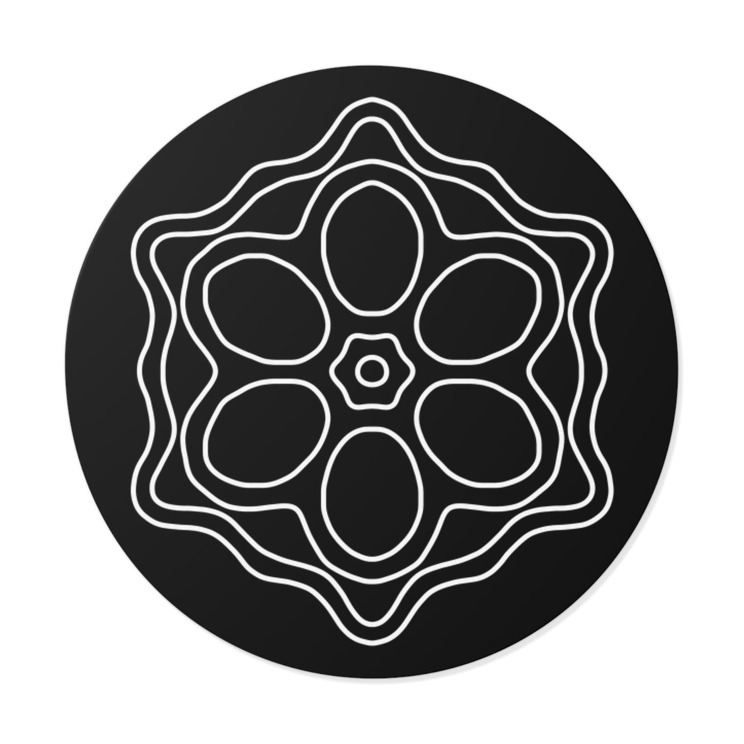 Elegant Floral Round Vinyl Stickers, Boho Home Decor, Journal Stickers, Gift Ideas, Minimalist Aesthetic