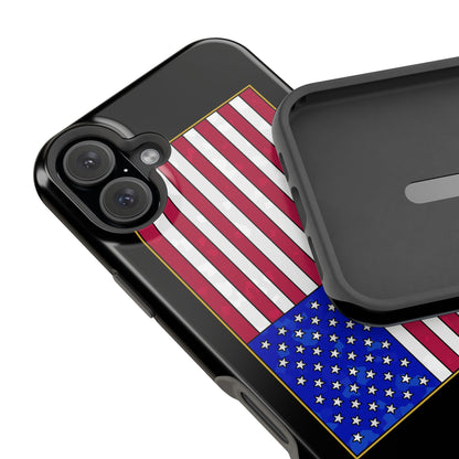 New Glory American Flag (Gold Edge Edition) - Magnetic Phone Case
