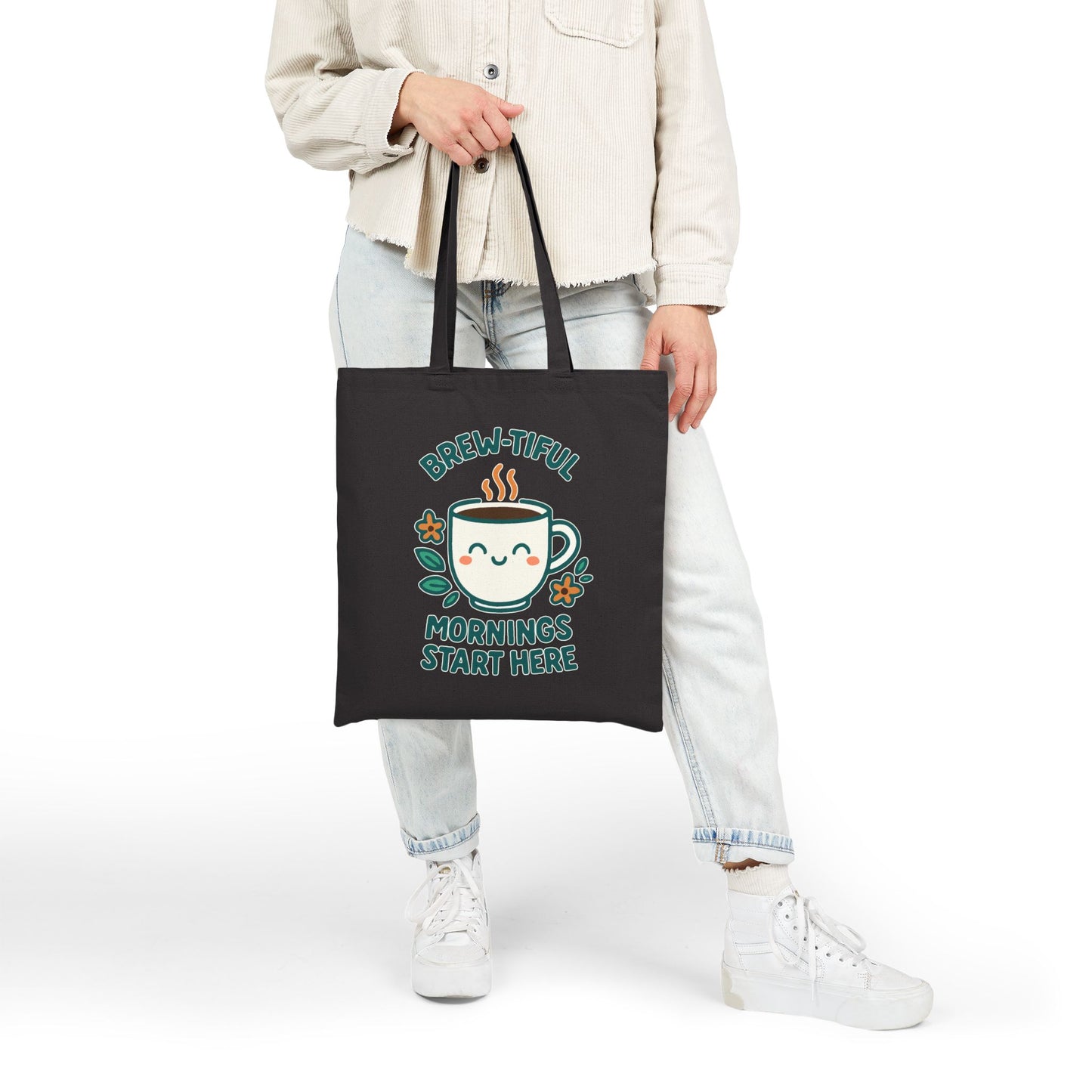 Brew-tiful Mornings Start Here - Tote Bag