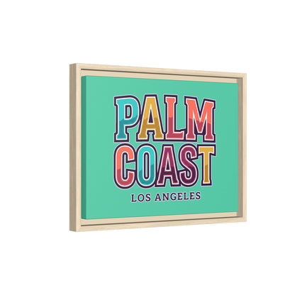 Palm Coast - Los Angeles - Framed Canvas