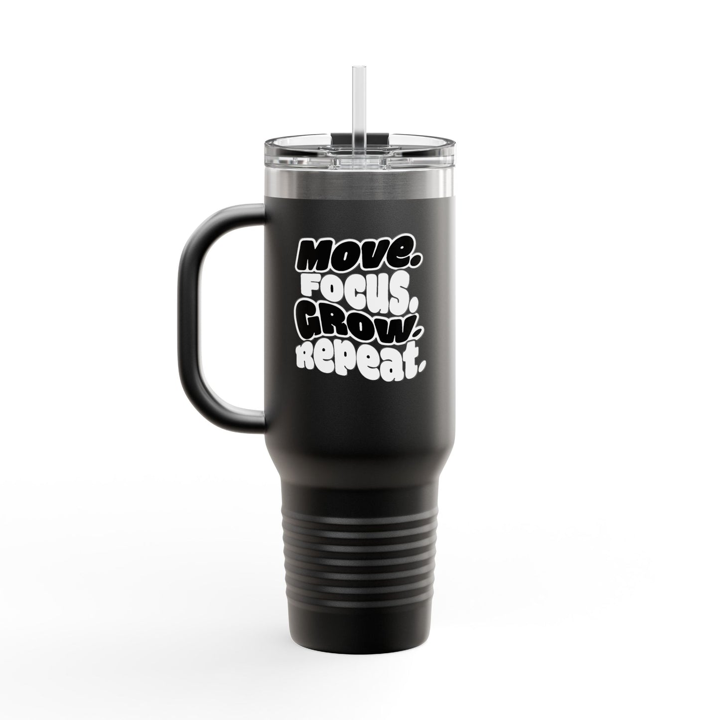 Move. Focus. Grow. Repeat. - Insulated Mug
