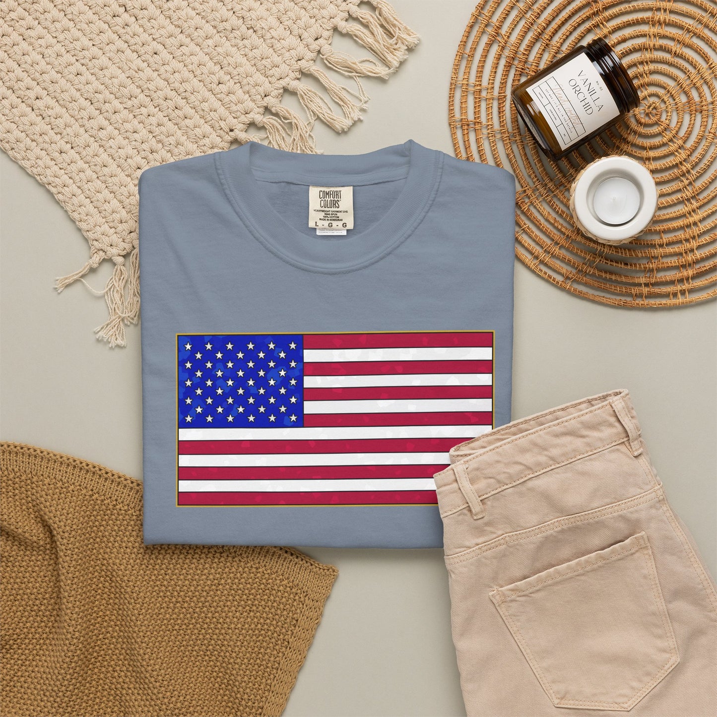 New Glory American Flag (Gold Edge Edition) - T-Shirt
