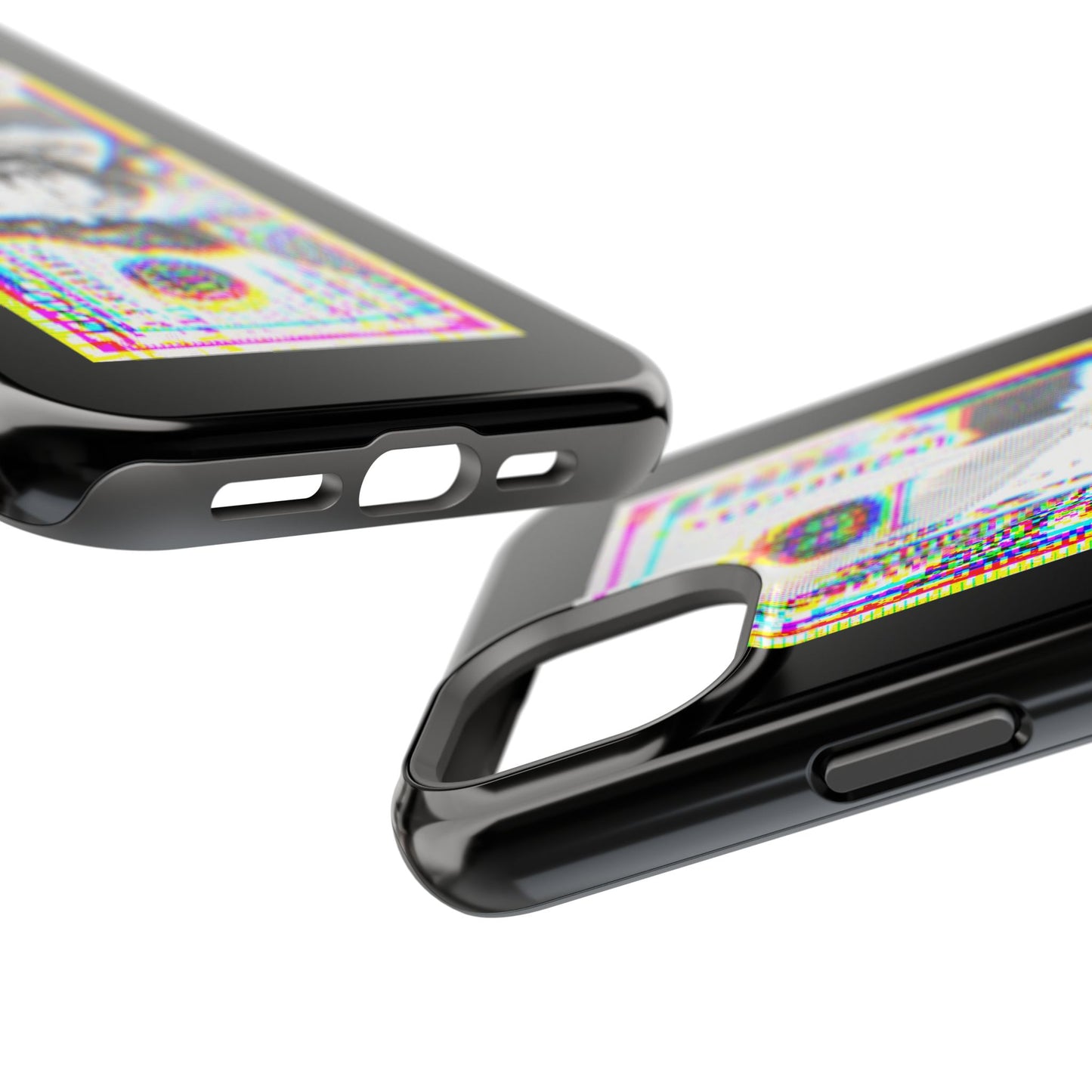 100 Dollars Bill - Neon Color Explosion - Magnetic Phone Case