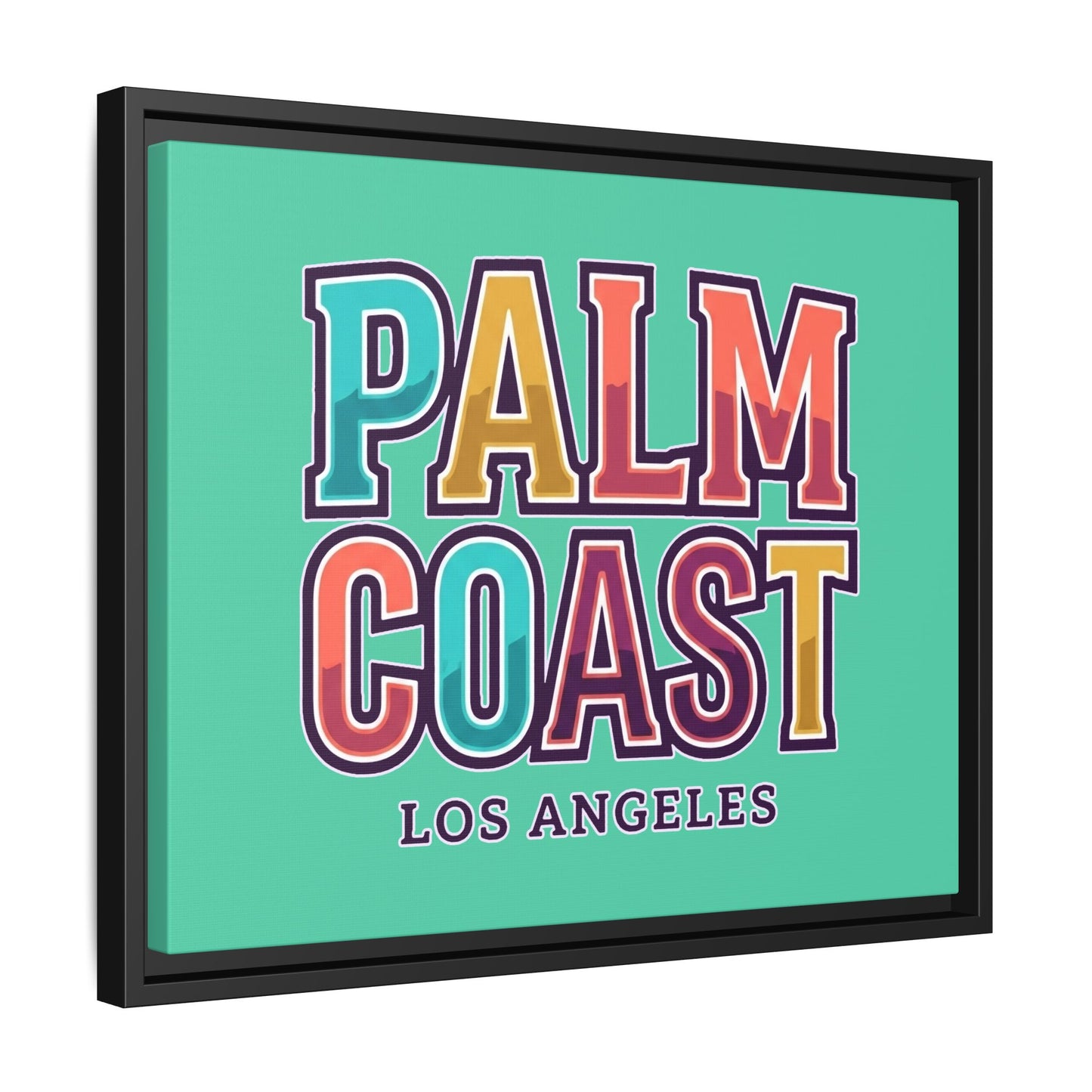 Palm Coast - Los Angeles - Framed Canvas