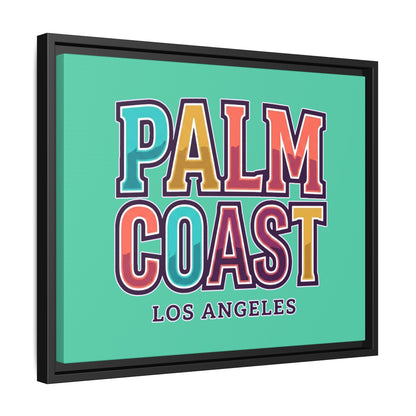 Palm Coast - Los Angeles - Framed Canvas